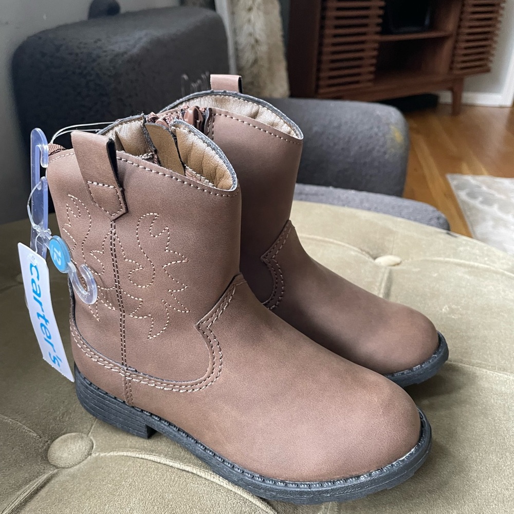 Carter's Brown Kids' Boots with Side Zipper